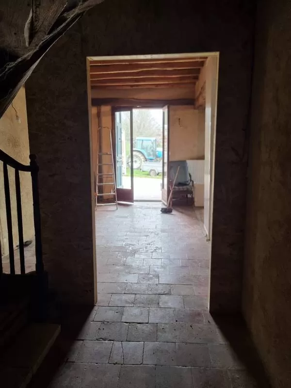 Installation de porte intérieure peuplier, L'Isle-en-Dodon, Menuiserie Agencement Delon