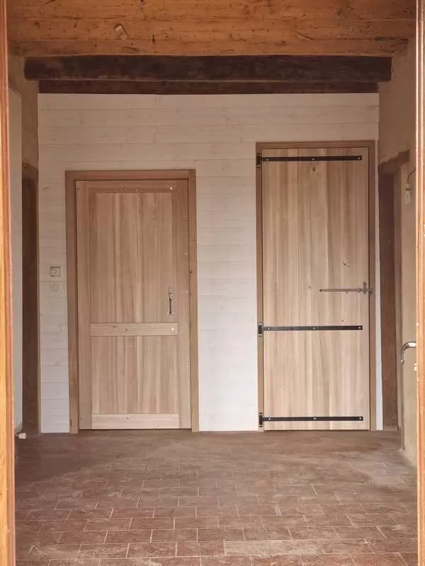 Installation de porte intérieure peuplier, L'Isle-en-Dodon, Menuiserie Agencement Delon