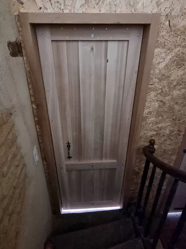 Installation de porte intérieure peuplier, L'Isle-en-Dodon, Menuiserie Agencement Delon