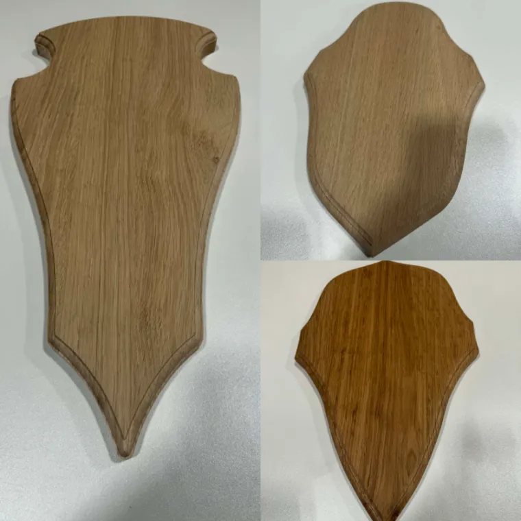 Fabrication d'écussons en bois pour trophées de chasse, L'Isle-en-Dodon, Menuiserie Agencement Delon