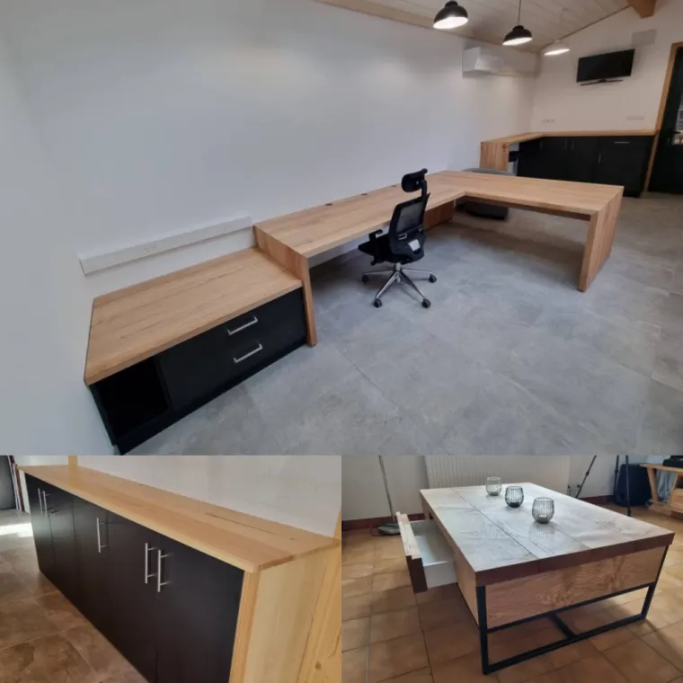 Fabrication de meubles, tels que tables, bureau, meuble TV...