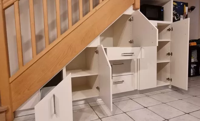 Agencement sous escalier, L'Isle-en-Dodon, Menuiserie Agencement Delon