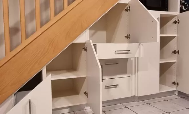 Agencement sous escalier, L'Isle-en-Dodon, Menuiserie Agencement Delon