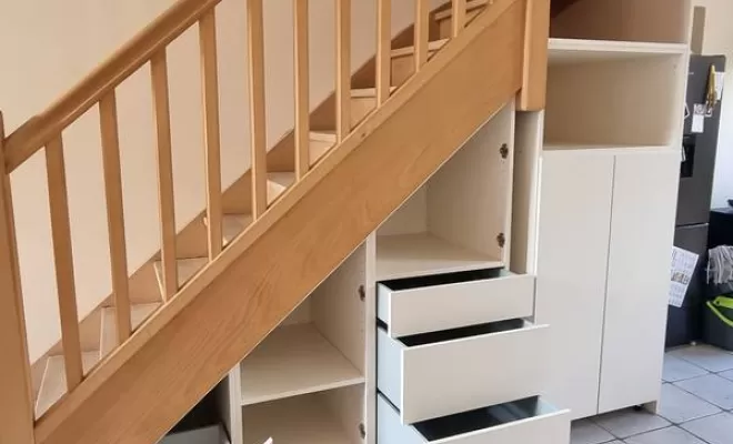 Agencement sous escalier, L'Isle-en-Dodon, Menuiserie Agencement Delon
