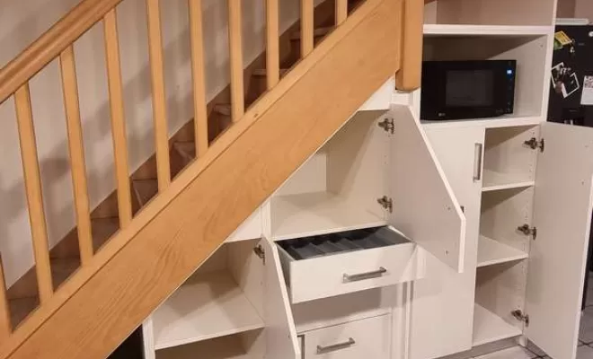 Agencement sous escalier, L'Isle-en-Dodon, Menuiserie Agencement Delon