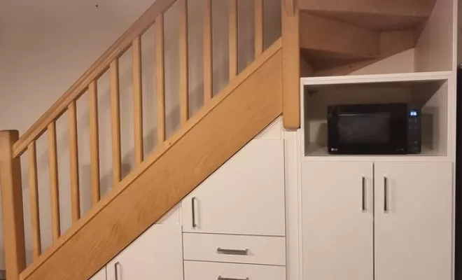 Agencement sous escalier, L'Isle-en-Dodon, Menuiserie Agencement Delon