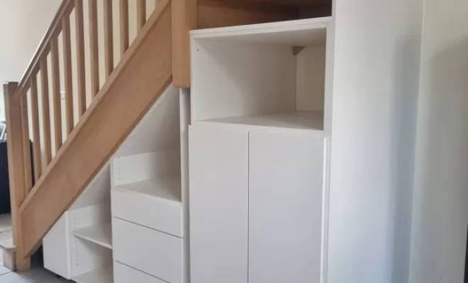 Agencement sous escalier, L'Isle-en-Dodon, Menuiserie Agencement Delon