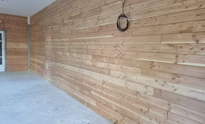 Pose de bardage intérieur, L'Isle-en-Dodon, Menuiserie Agencement Delon