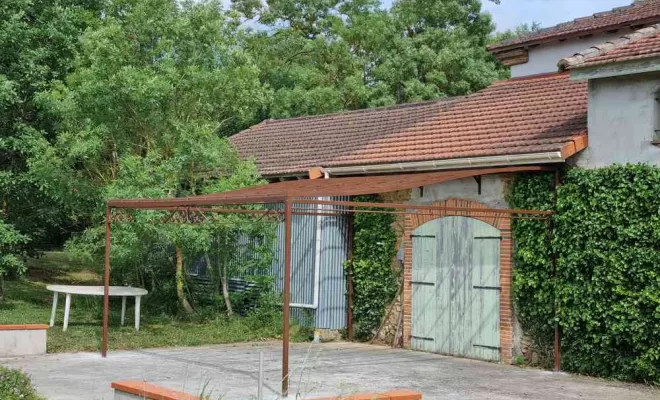 Fabrication pose pergola, L'Isle-en-Dodon, Menuiserie Agencement Delon
