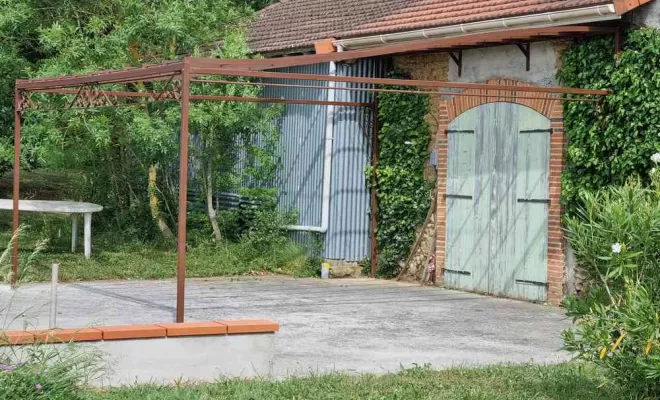 Fabrication pose pergola, L'Isle-en-Dodon, Menuiserie Agencement Delon
