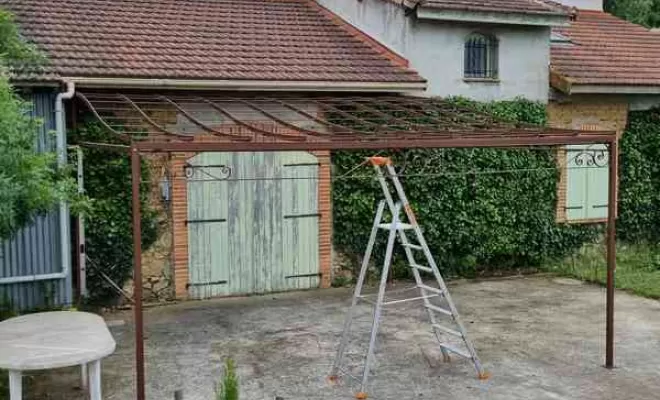 Fabrication pose pergola, L'Isle-en-Dodon, Menuiserie Agencement Delon