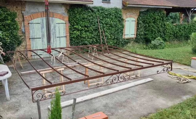 Fabrication pose pergola, L'Isle-en-Dodon, Menuiserie Agencement Delon
