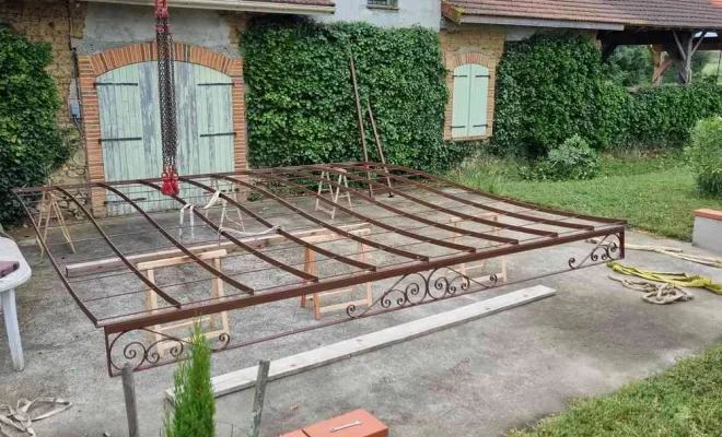Fabrication pose pergola, L'Isle-en-Dodon, Menuiserie Agencement Delon