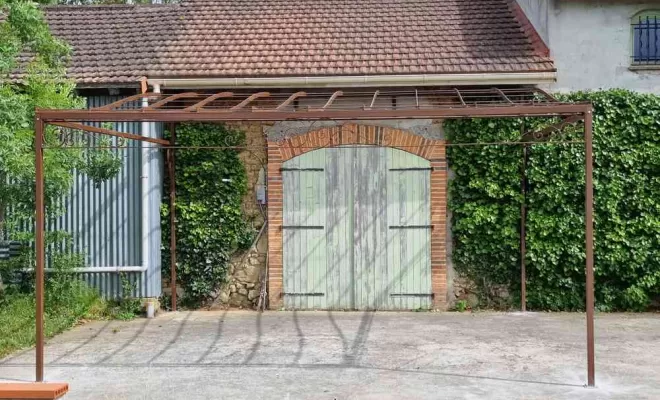 Fabrication pose pergola, L'Isle-en-Dodon, Menuiserie Agencement Delon