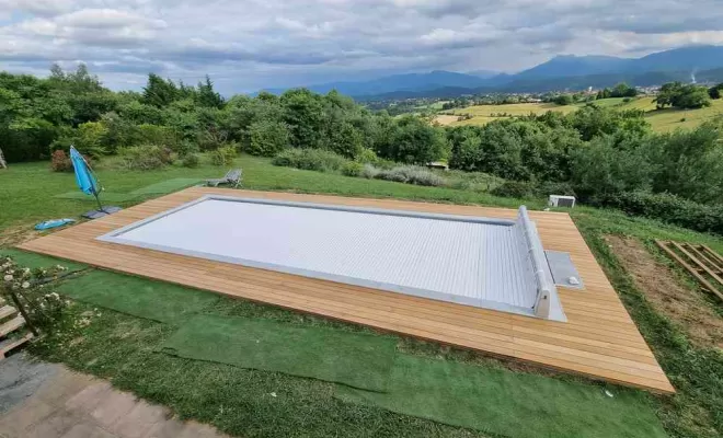 Pose terrasse piscine, L'Isle-en-Dodon, Menuiserie Agencement Delon