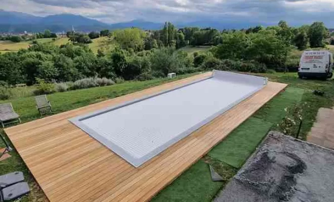 Pose terrasse piscine, L'Isle-en-Dodon, Menuiserie Agencement Delon