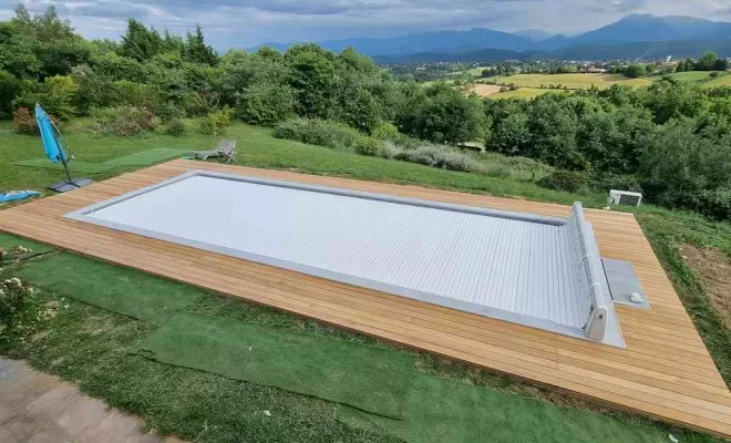 Pose terrasse piscine, L'Isle-en-Dodon, Menuiserie Agencement Delon