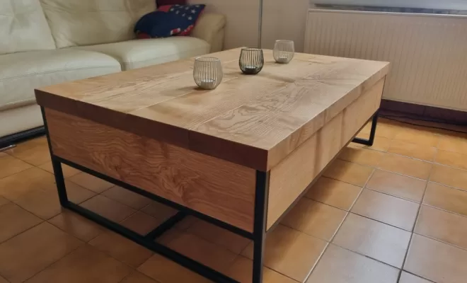 Réalisation d'une table basse personnalisé à Saint-Frajou et ses alentours, L'Isle-en-Dodon, Menuiserie Agencement Delon